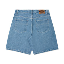 Load image into Gallery viewer, HEADACHE JEAN SHORTS WASHED BLUE