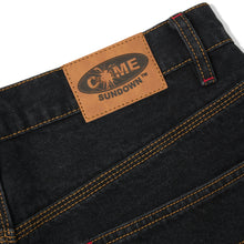 Load image into Gallery viewer, HEADACHE JEAN SHORTS WASHED BLACK