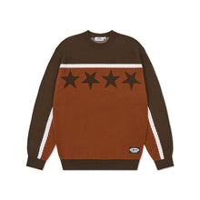Load image into Gallery viewer, BURN OUT KNIT BROWN/ORANGE