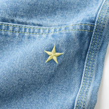 Load image into Gallery viewer, BURN OUT DOUBLE KNEE JEANS WASHED BLUE