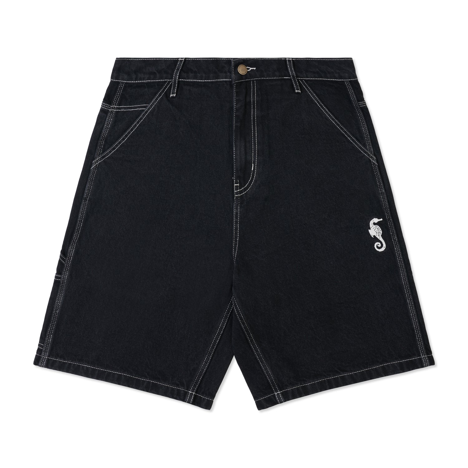 ASSIDUOUS DENIM SHORTS BLACK – COMESUNDOWN