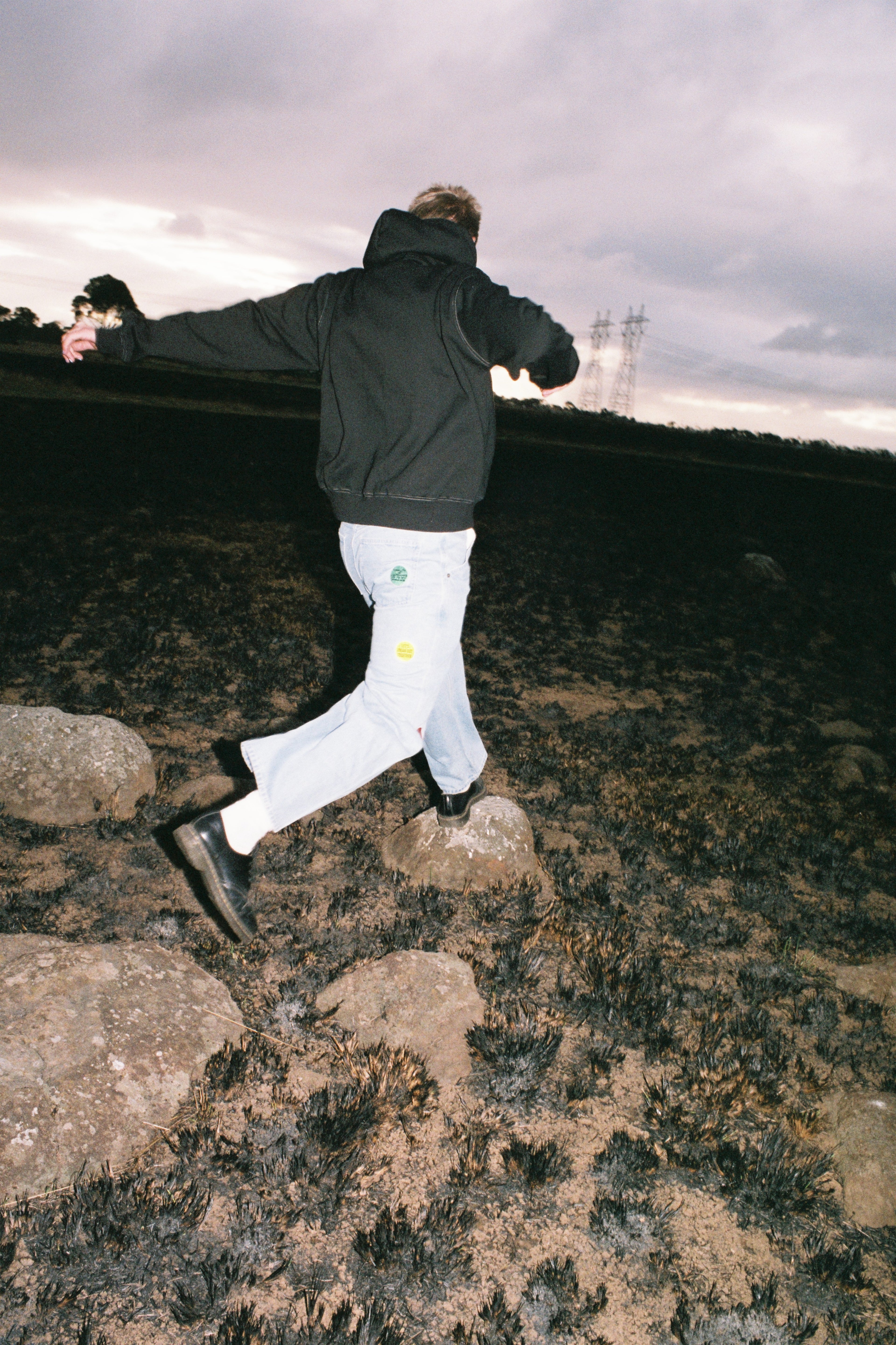 DEGENERATE JEANS WASHED BLUE