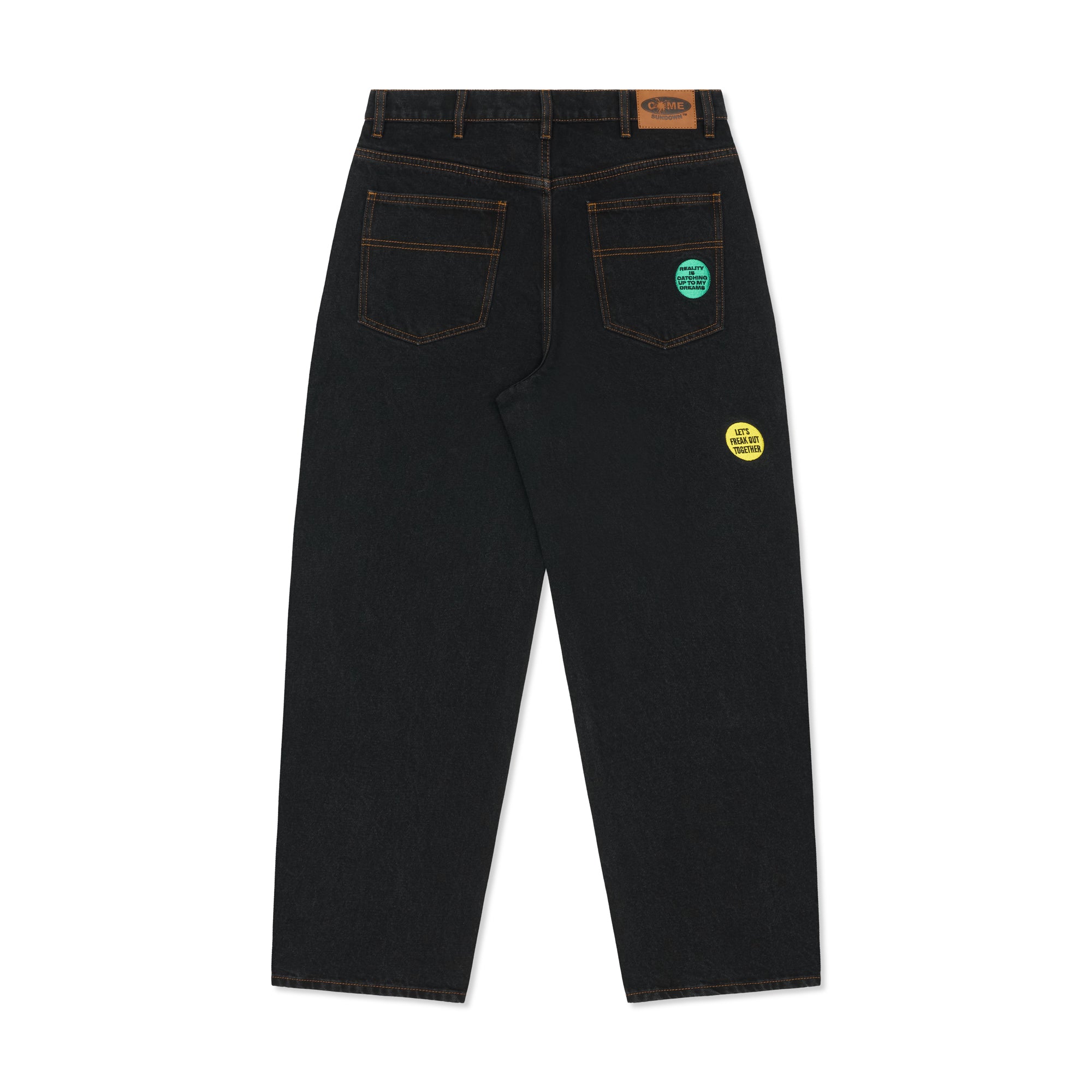 DEGENERATE JEANS WASHED BLACK