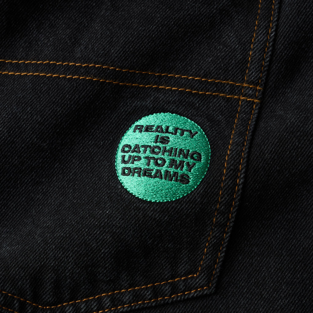 DEGENERATE JEANS WASHED BLACK