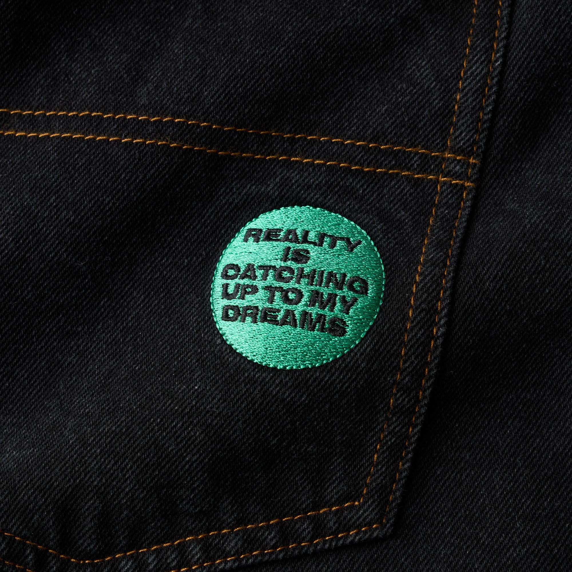 DEGENERATE JEANS WASHED BLACK