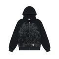 GRAVITATIONAL ZIP HOOD BLACK