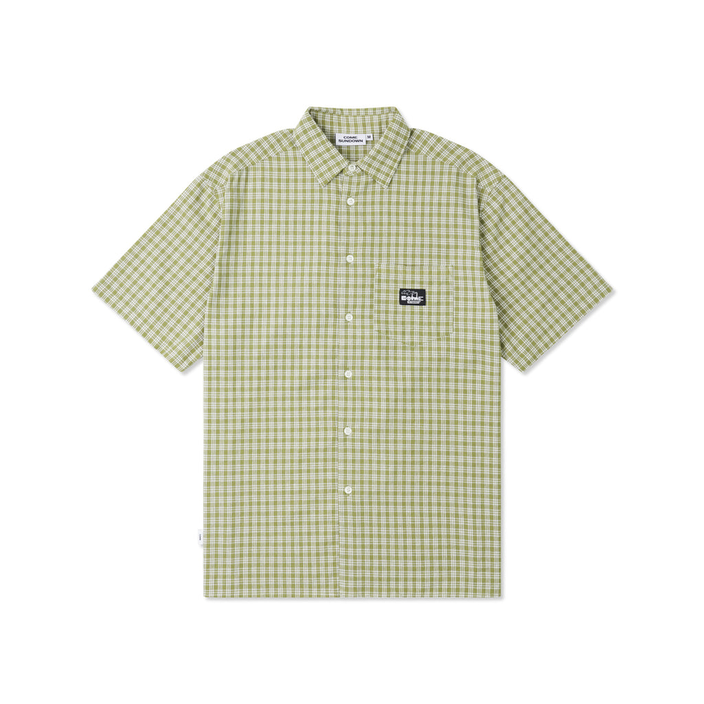STACKS SHIRT GREEN/WHITE
