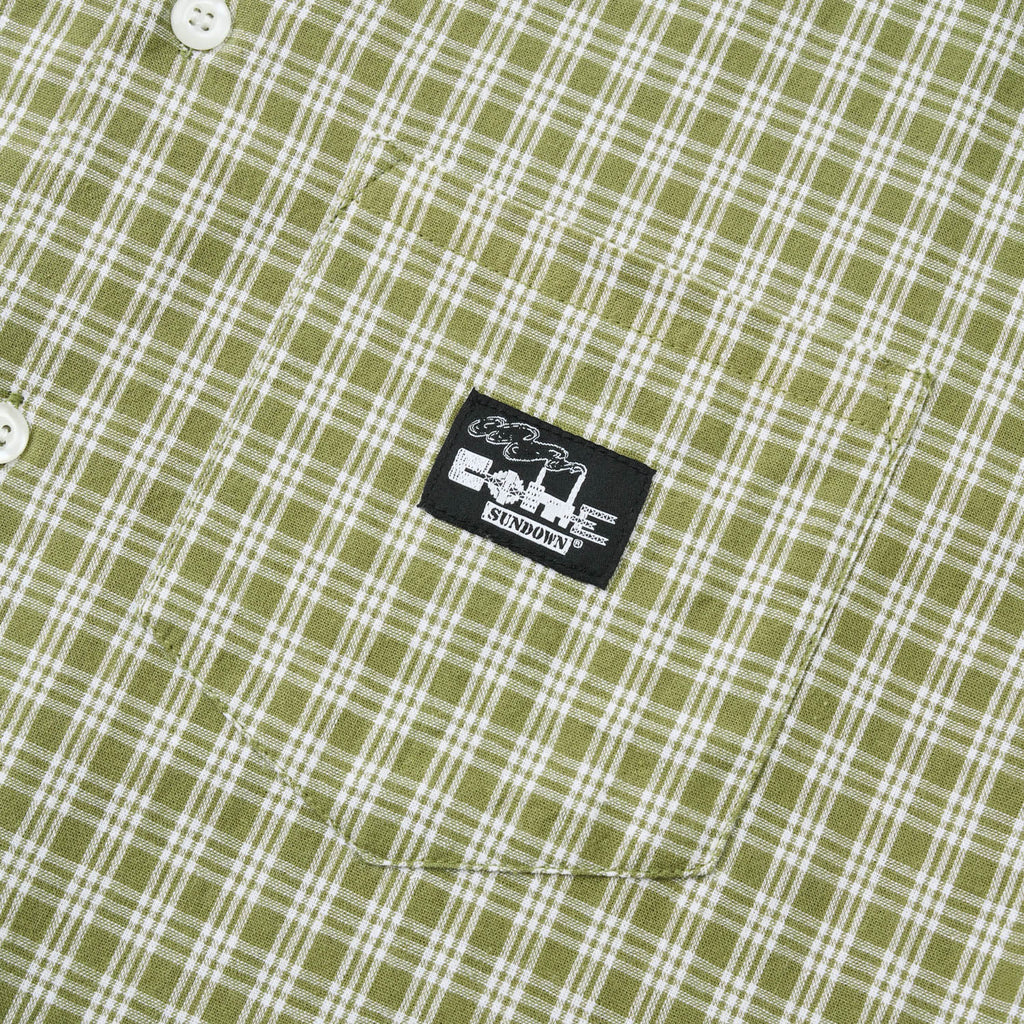 STACKS SHIRT GREEN/WHITE