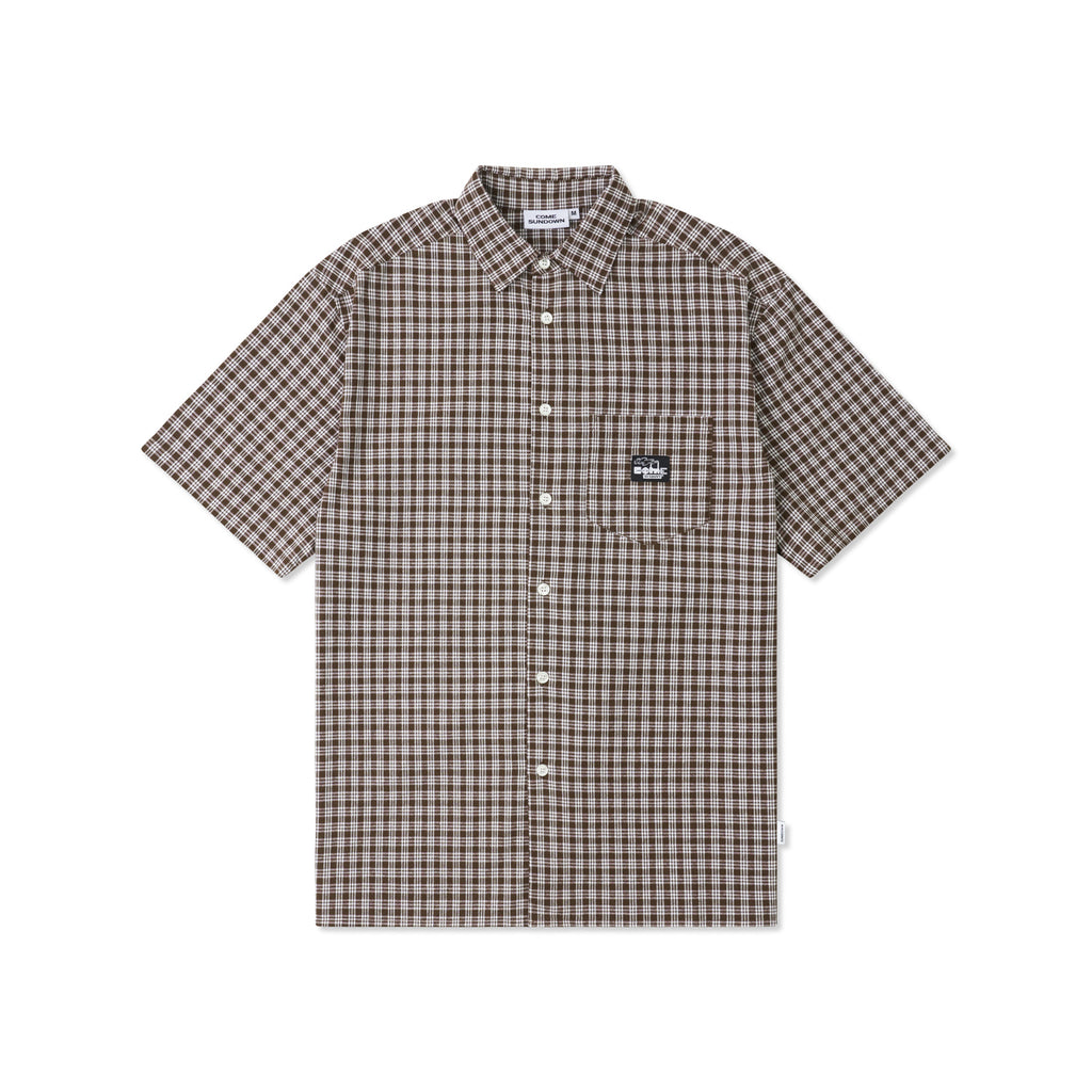 STACKS SHIRT BROWN/WHITE