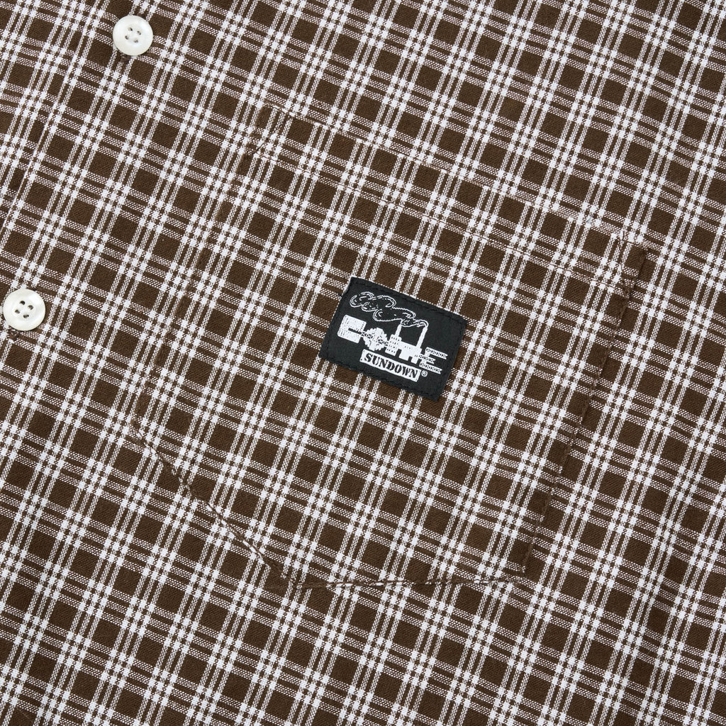 STACKS SHIRT BROWN/WHITE