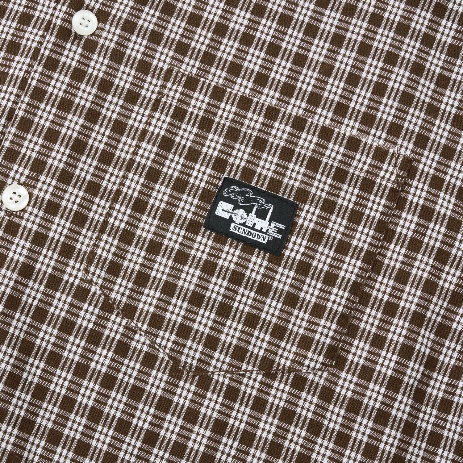 STACKS SHIRT BROWN/WHITE