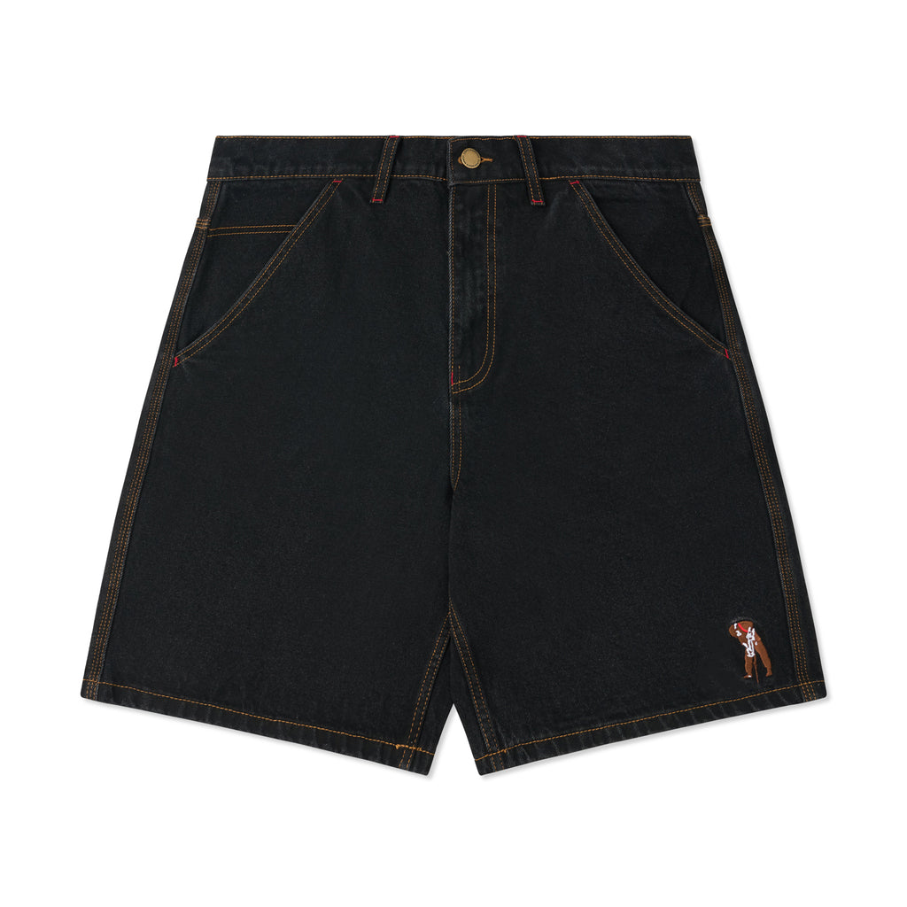HEADACHE JEAN SHORTS WASHED BLACK