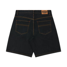 Load image into Gallery viewer, HEADACHE JEAN SHORTS WASHED BLACK
