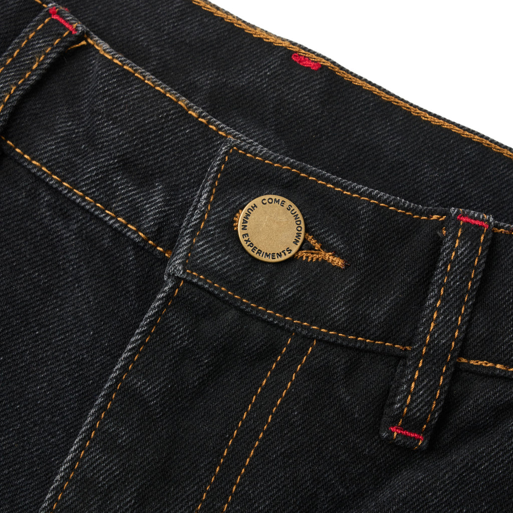 HEADACHE JEAN SHORTS WASHED BLACK