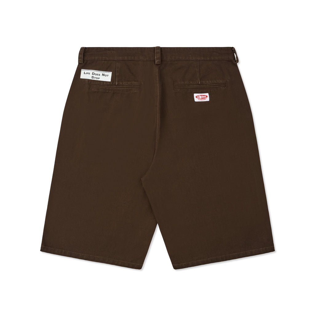LIFE SHORTS WASHED BROWN