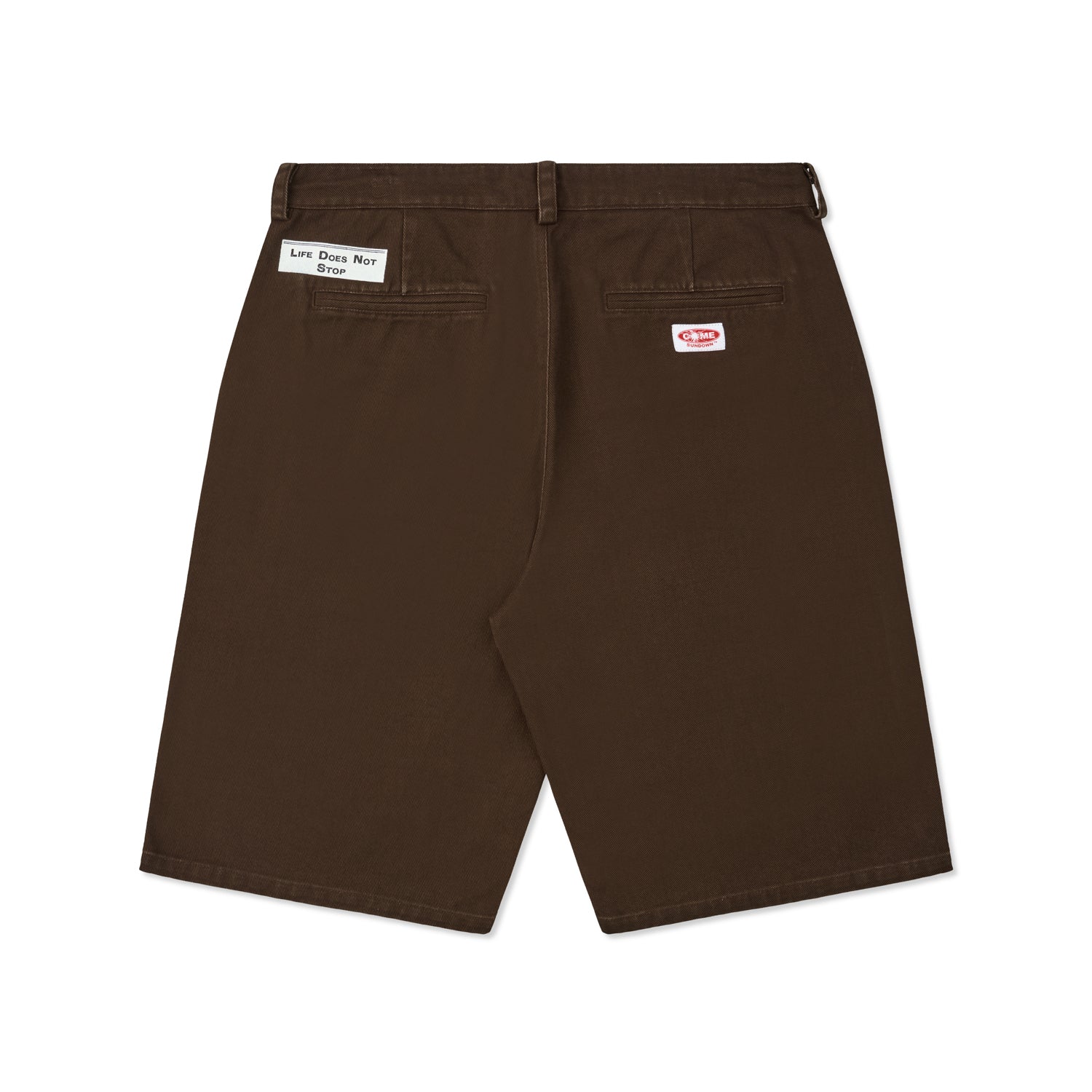 LIFE SHORTS WASHED BROWN