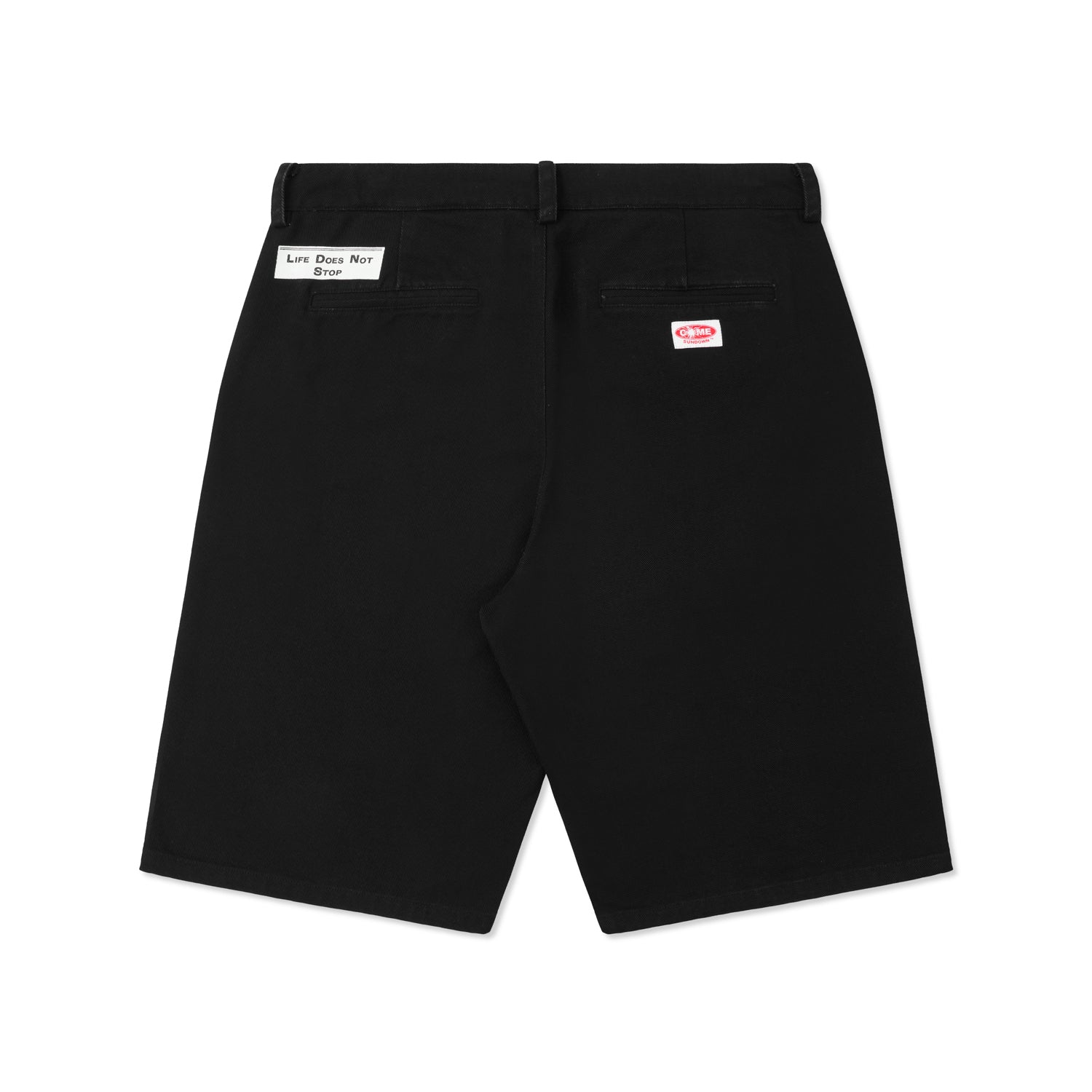 LIFE SHORTS WASHED BLACK