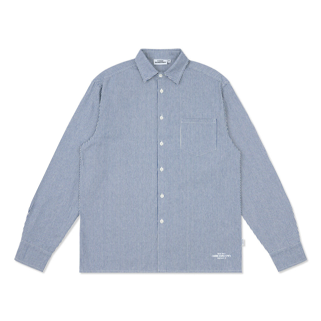 CIRCUIT SHIRT BLUE/WHITE STRIPE