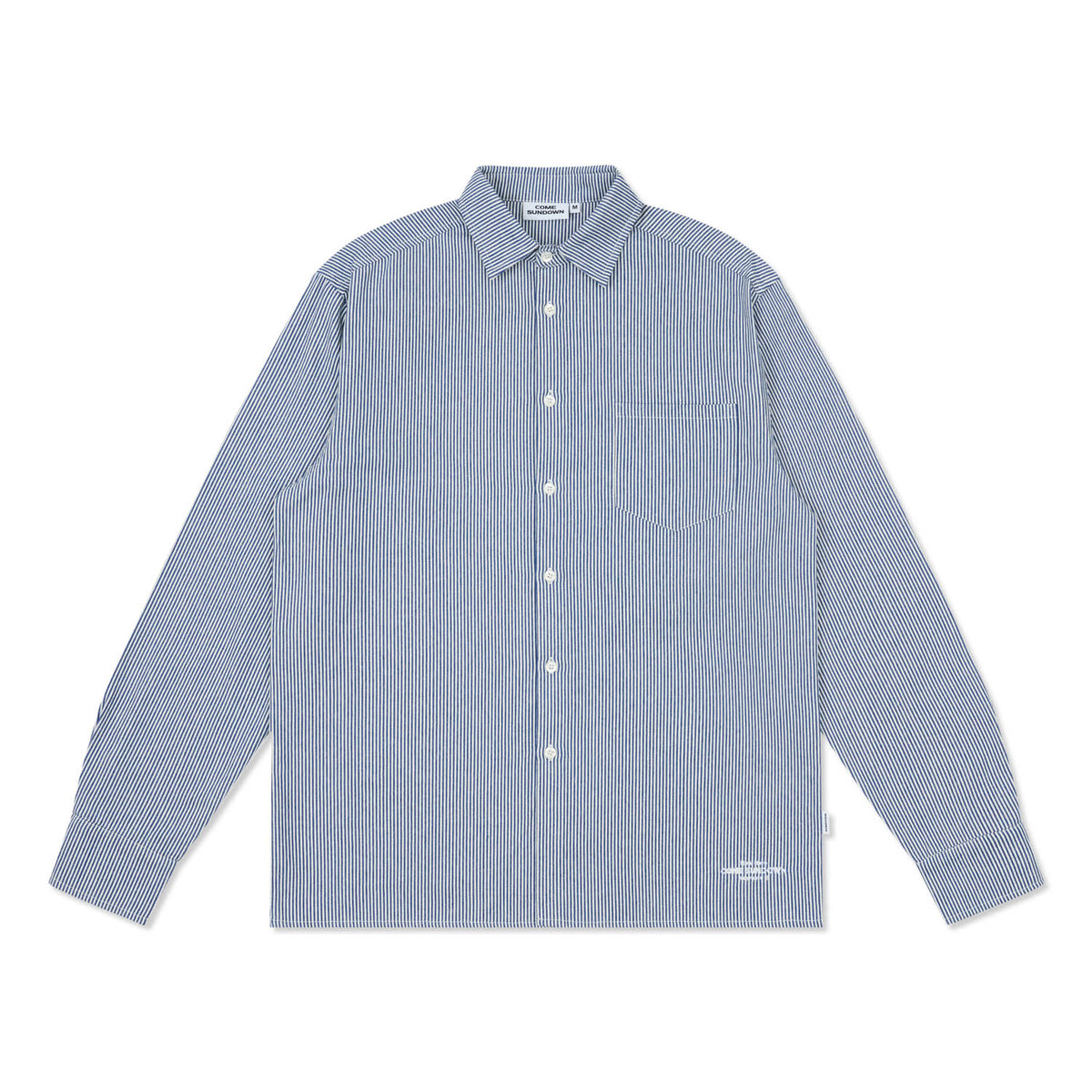 TOIL DENIM JACKET BLUE – COMESUNDOWN