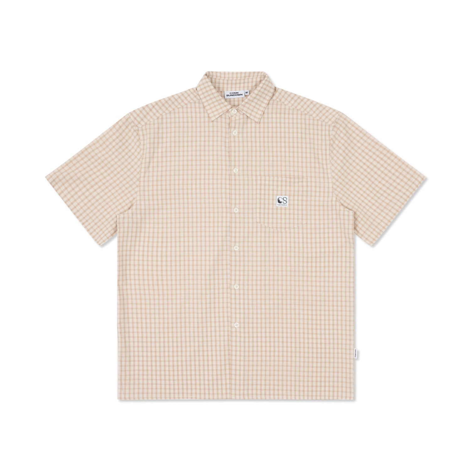 FOUND MISSING SHIRT LIGHT BROWN/WHITE