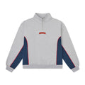 SUNDOWN QUARTER ZIP FLEECE GREY/NAVY