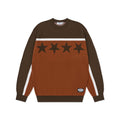 BURN OUT KNIT BROWN/ORANGE