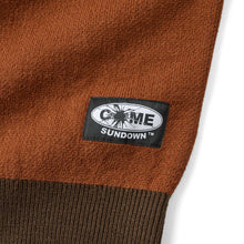 Load image into Gallery viewer, BURN OUT KNIT BROWN/ORANGE

