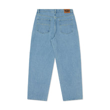 Load image into Gallery viewer, BURN OUT DOUBLE KNEE JEANS WASHED BLUE
