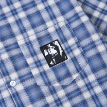 Load image into Gallery viewer, BRAIN POWER PLAID SHIRT BLUE
