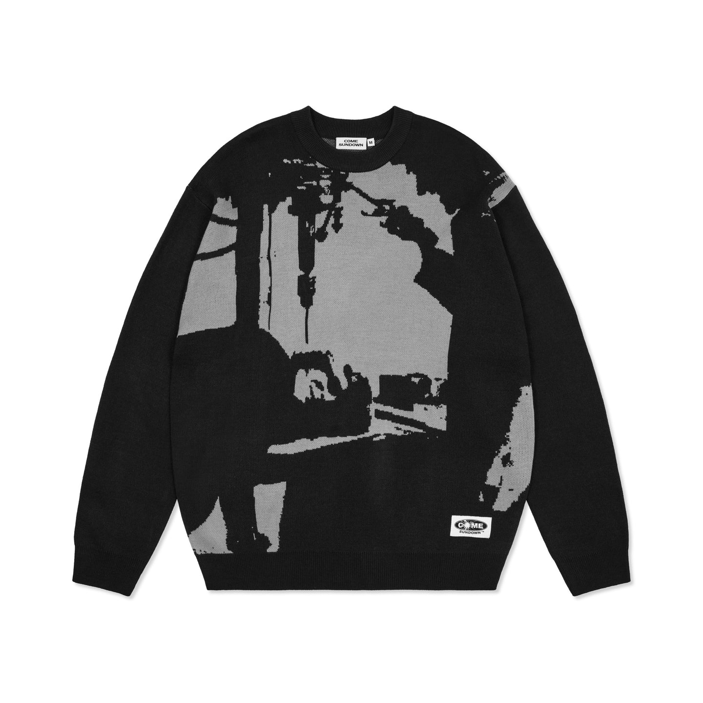 BRAIN POWER KNIT SWEATER BLACK