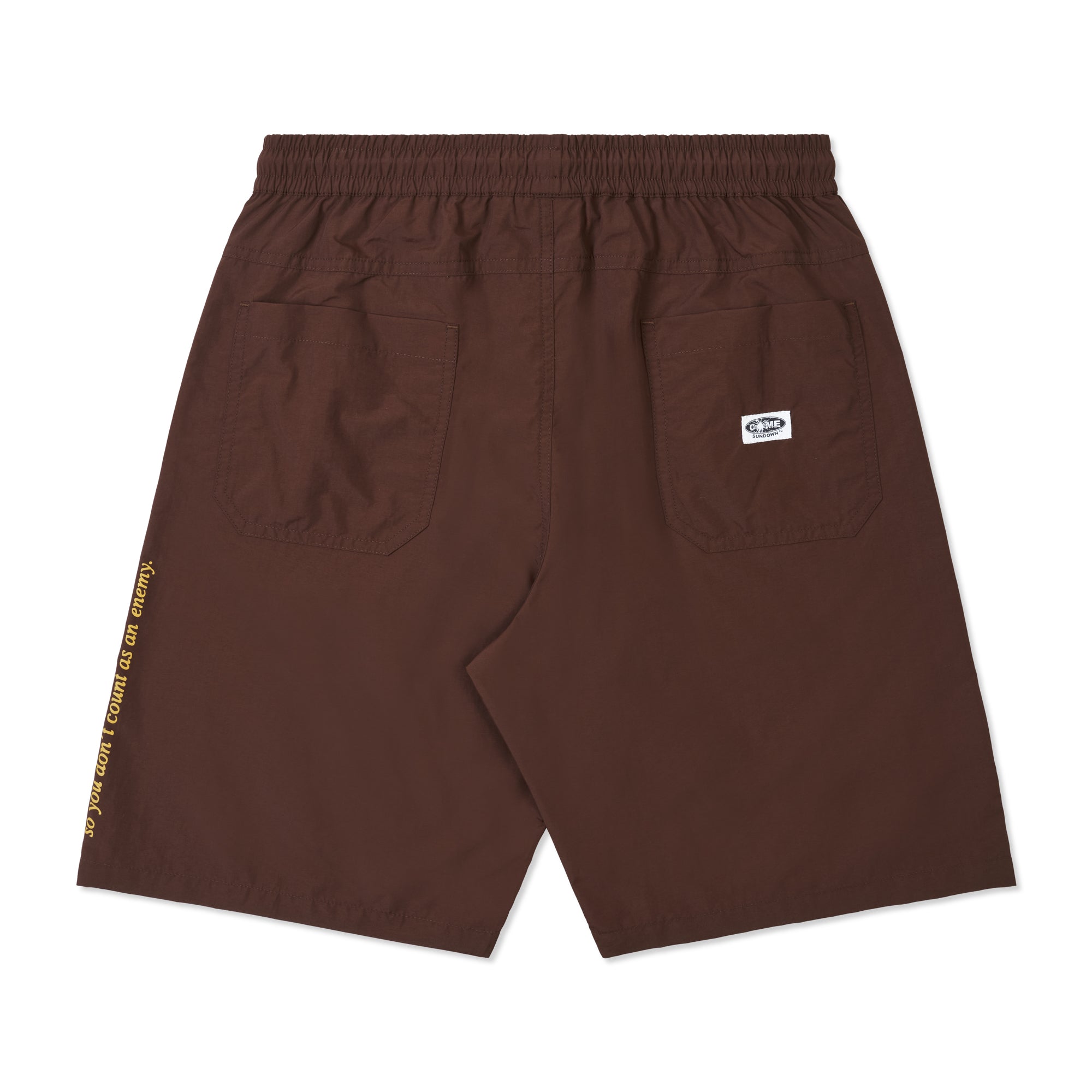 SPLIT SHORTS BROWN