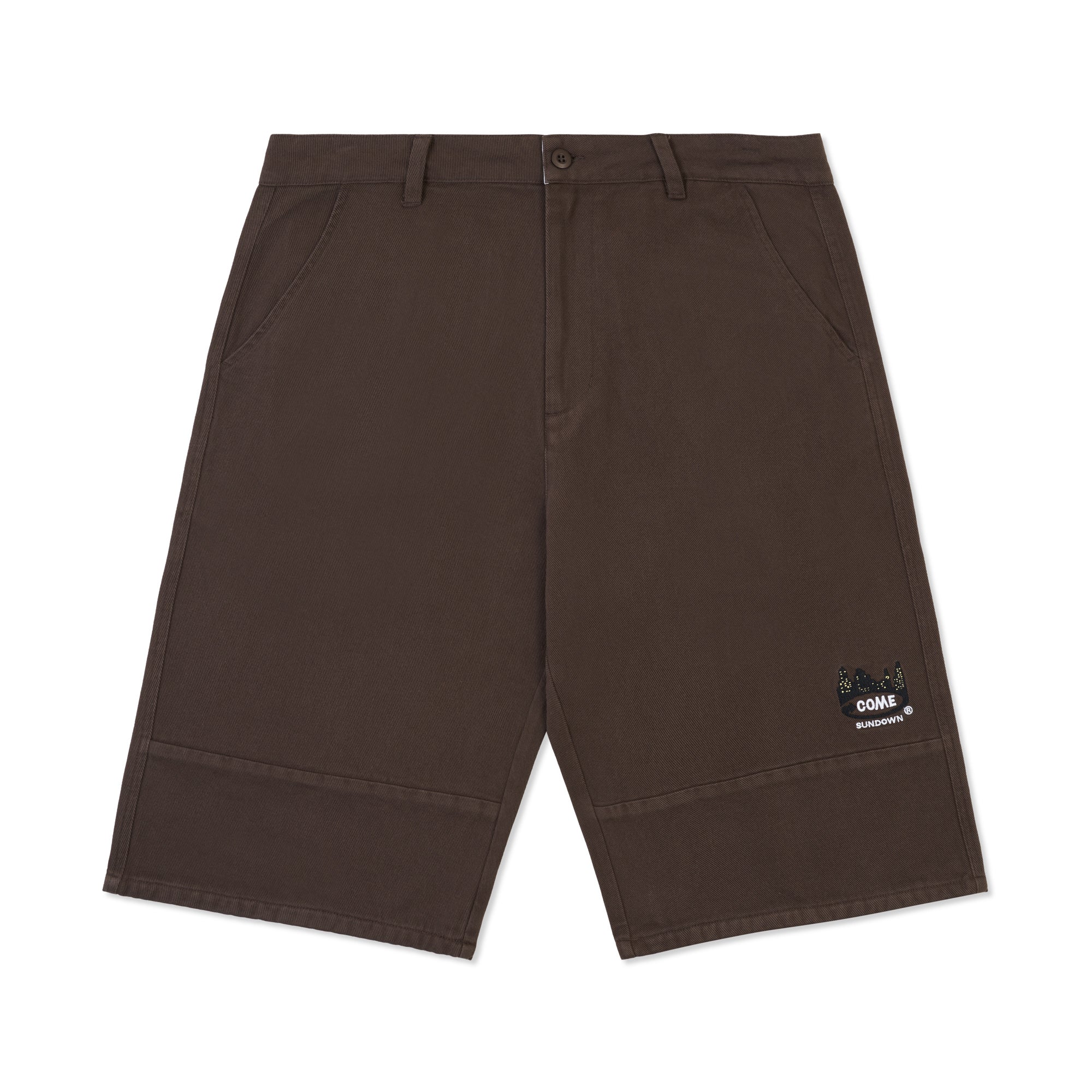 TOIL SHORTS WASHED BROWN