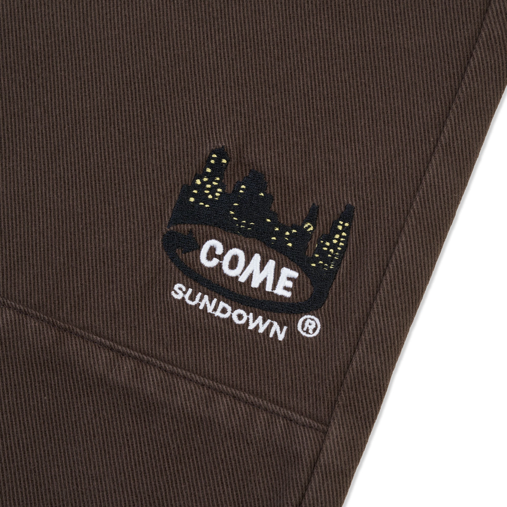 TOIL SHORTS WASHED BROWN