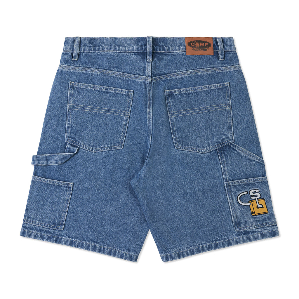 LOCK JEAN SHORTS WASHED BLUE