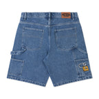 LOCK JEAN SHORTS WASHED BLUE
