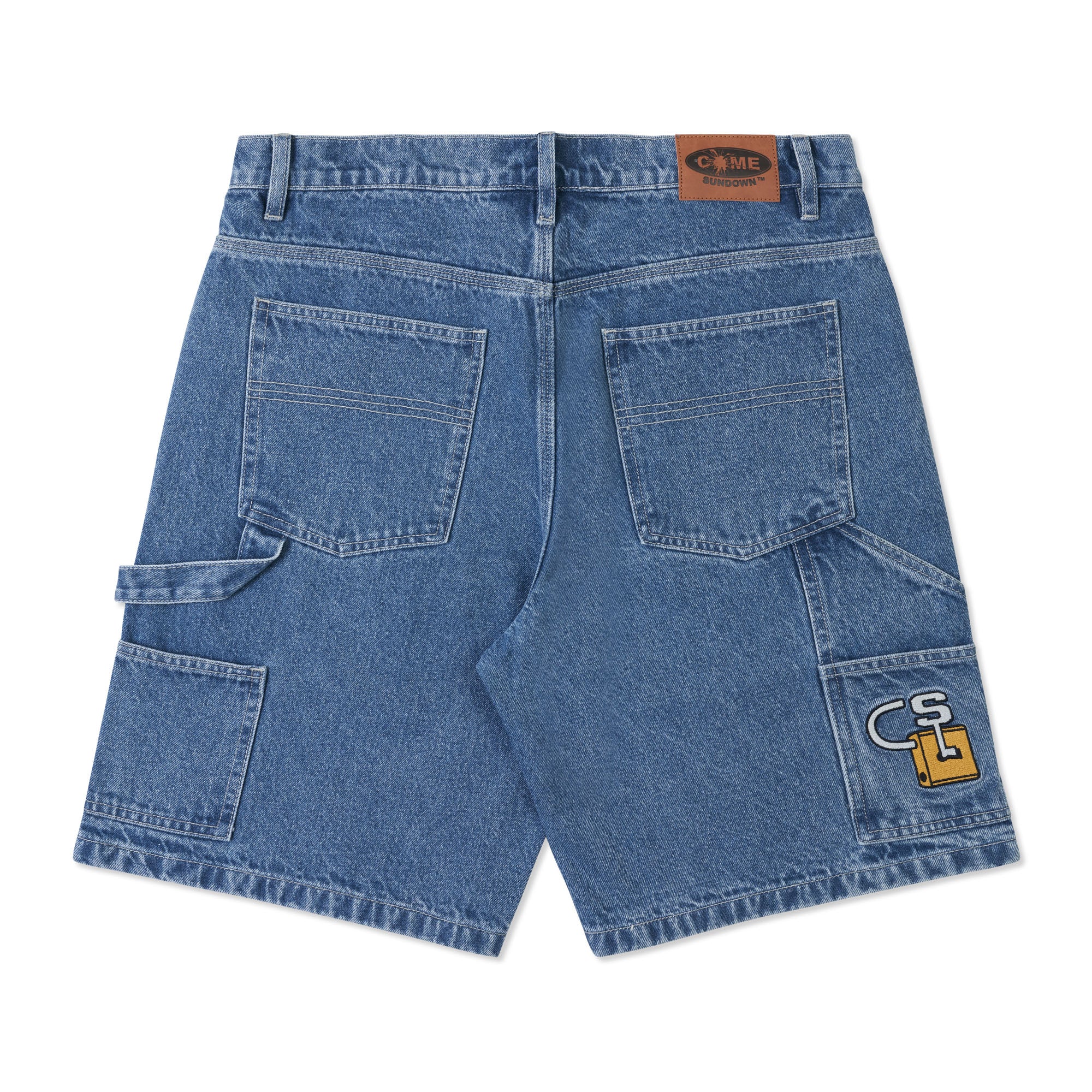 LOCK JEAN SHORTS WASHED BLUE