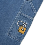 LOCK JEAN SHORTS WASHED BLUE