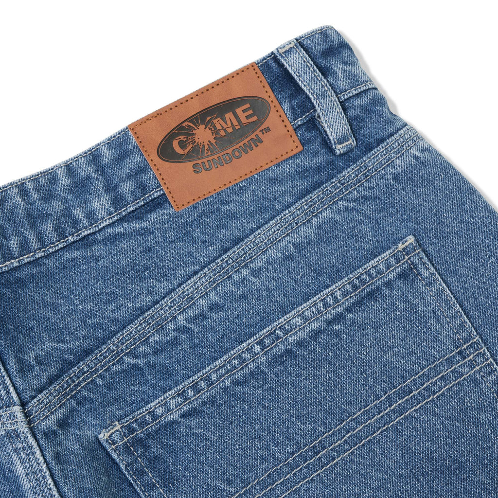 LOCK JEAN SHORTS WASHED BLUE