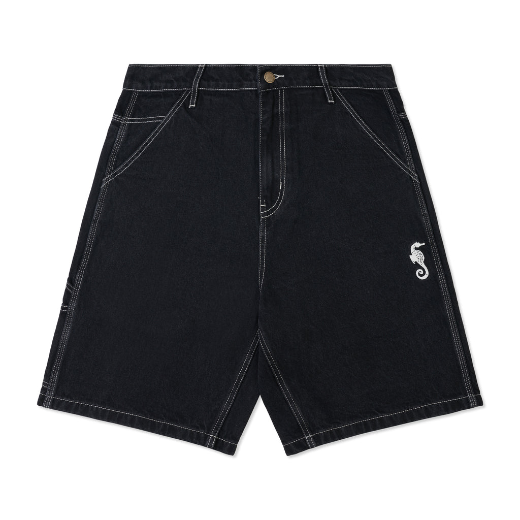 ASSIDUOUS DENIM SHORTS BLACK