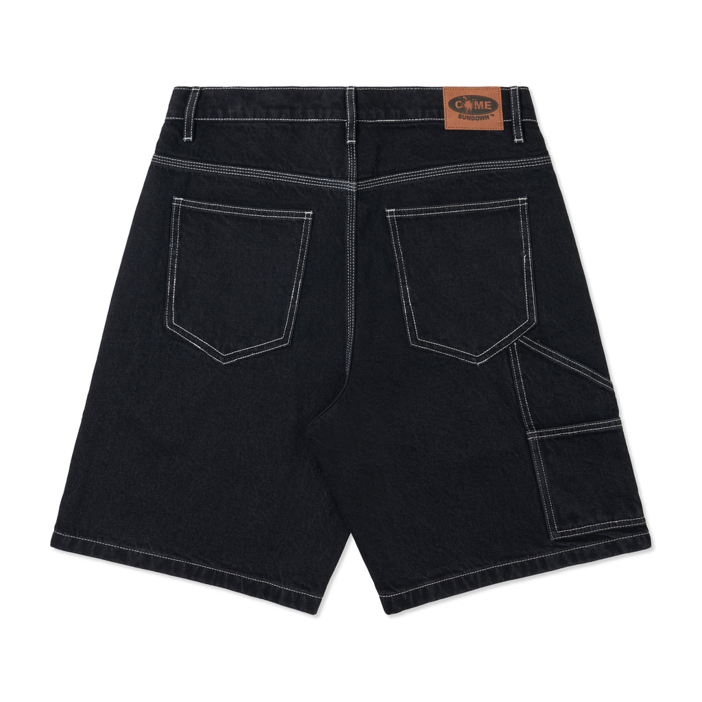 ASSIDUOUS DENIM SHORTS BLACK