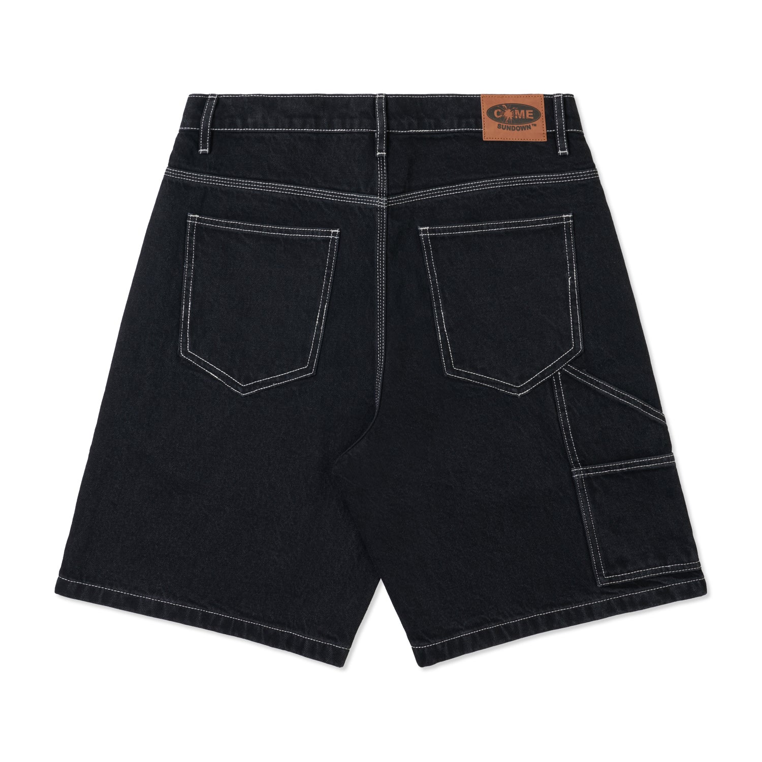 ASSIDUOUS DENIM SHORTS BLACK