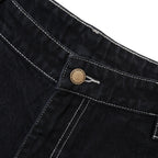 ASSIDUOUS DENIM SHORTS BLACK