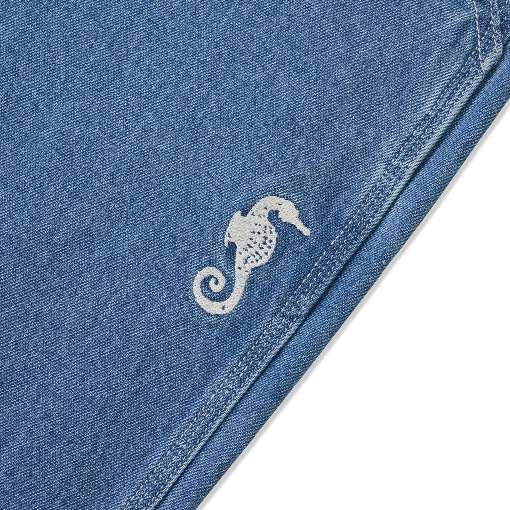 ASSIDUOUS DENIM SHORTS WASHED BLUE