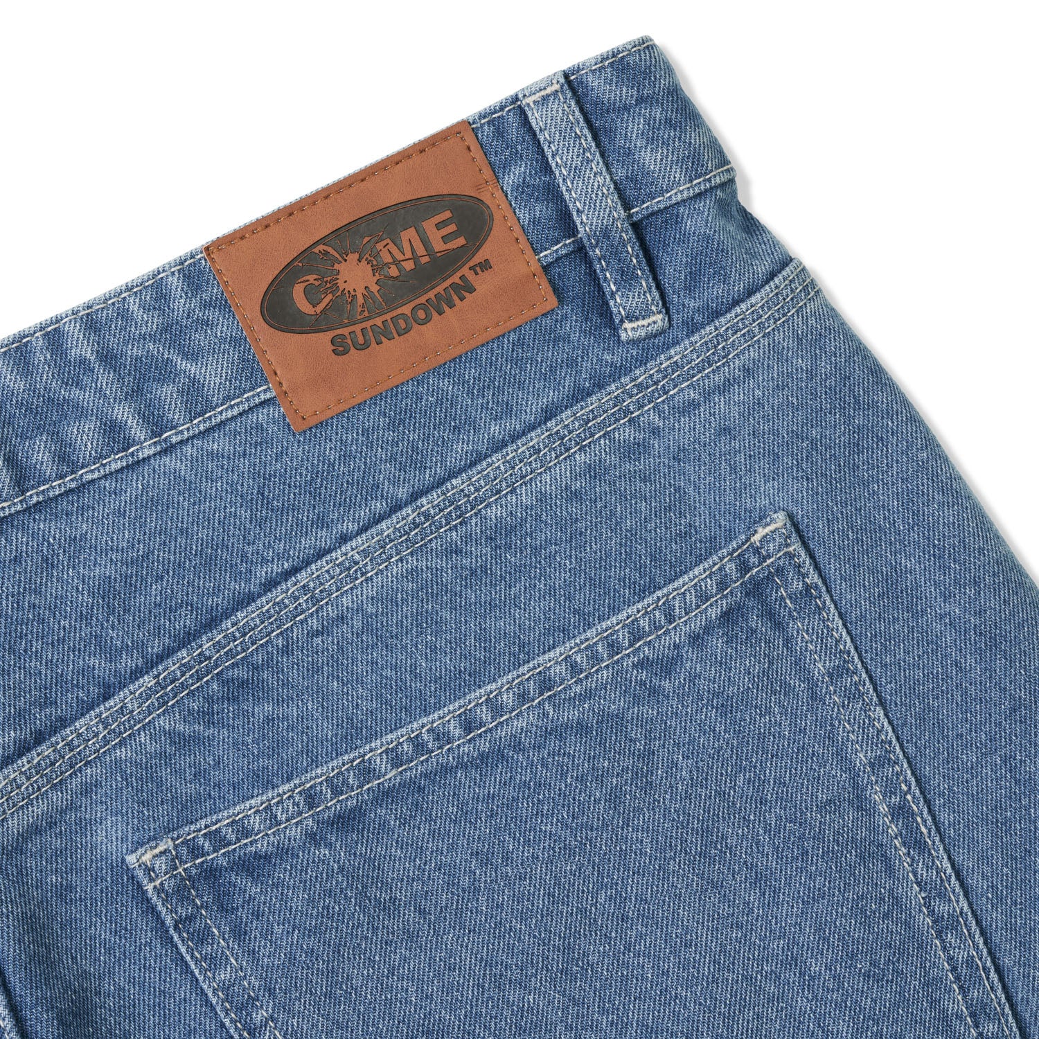 ASSIDUOUS DENIM SHORTS WASHED BLUE
