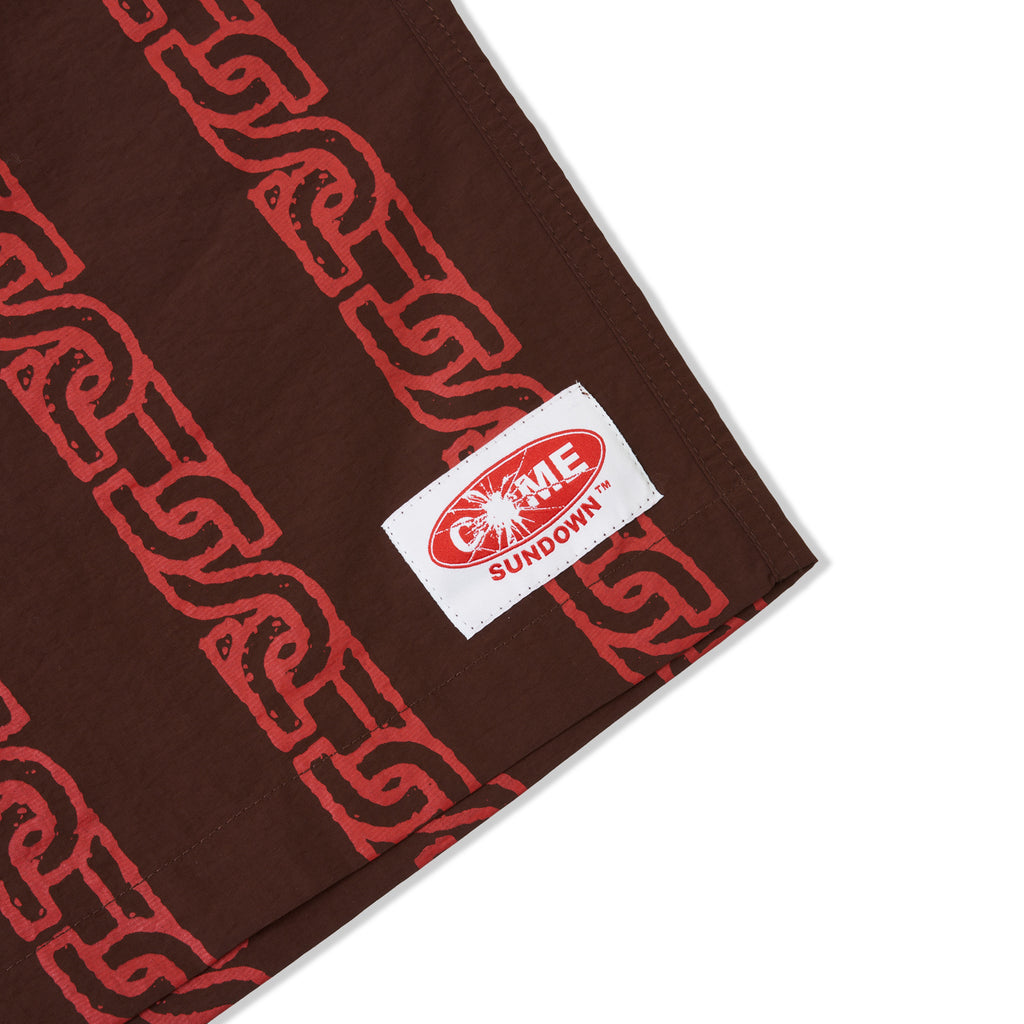 THE KEY RECYCLED POLY SHORTS BROWN