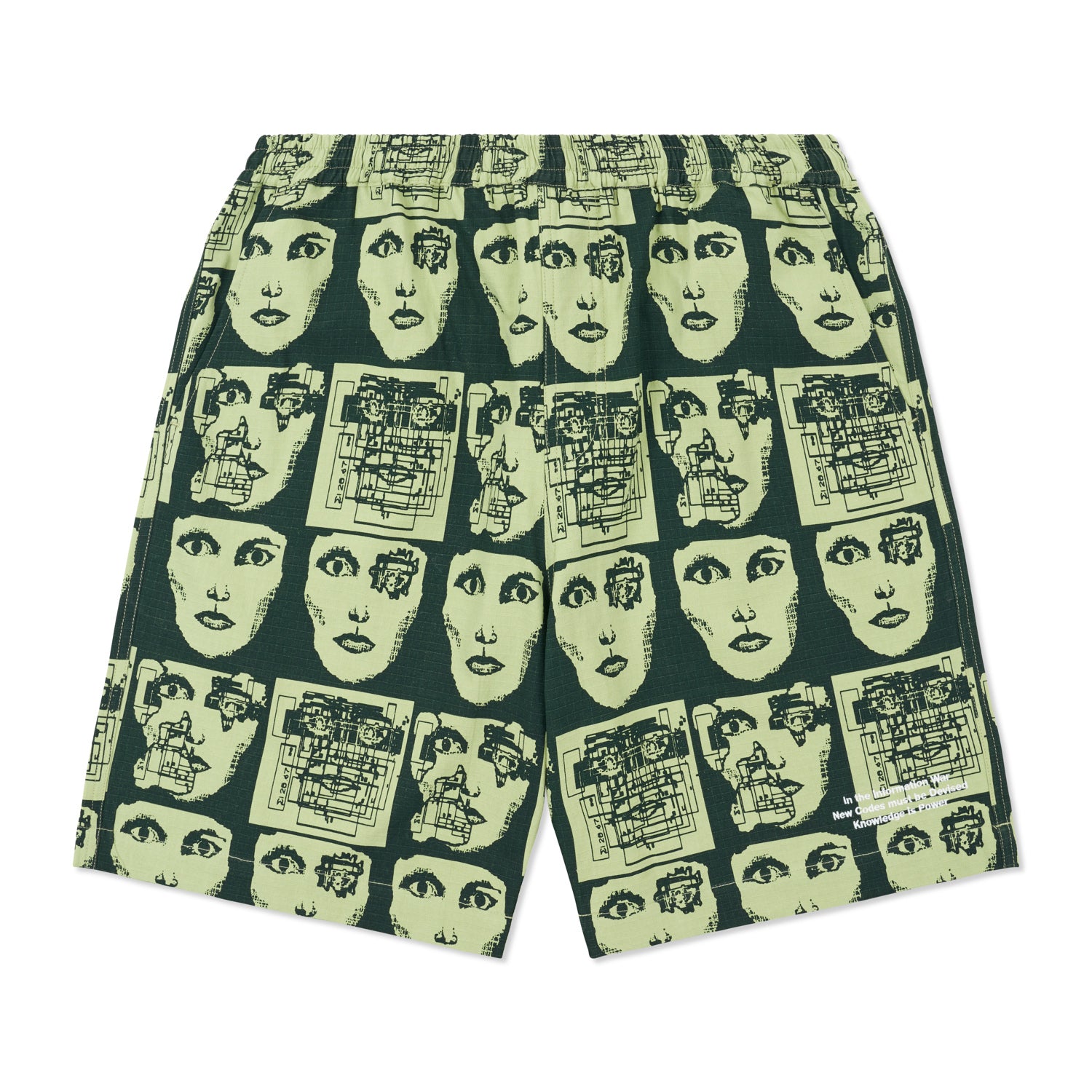 INFORMATION WAR  SHORTS GREEN