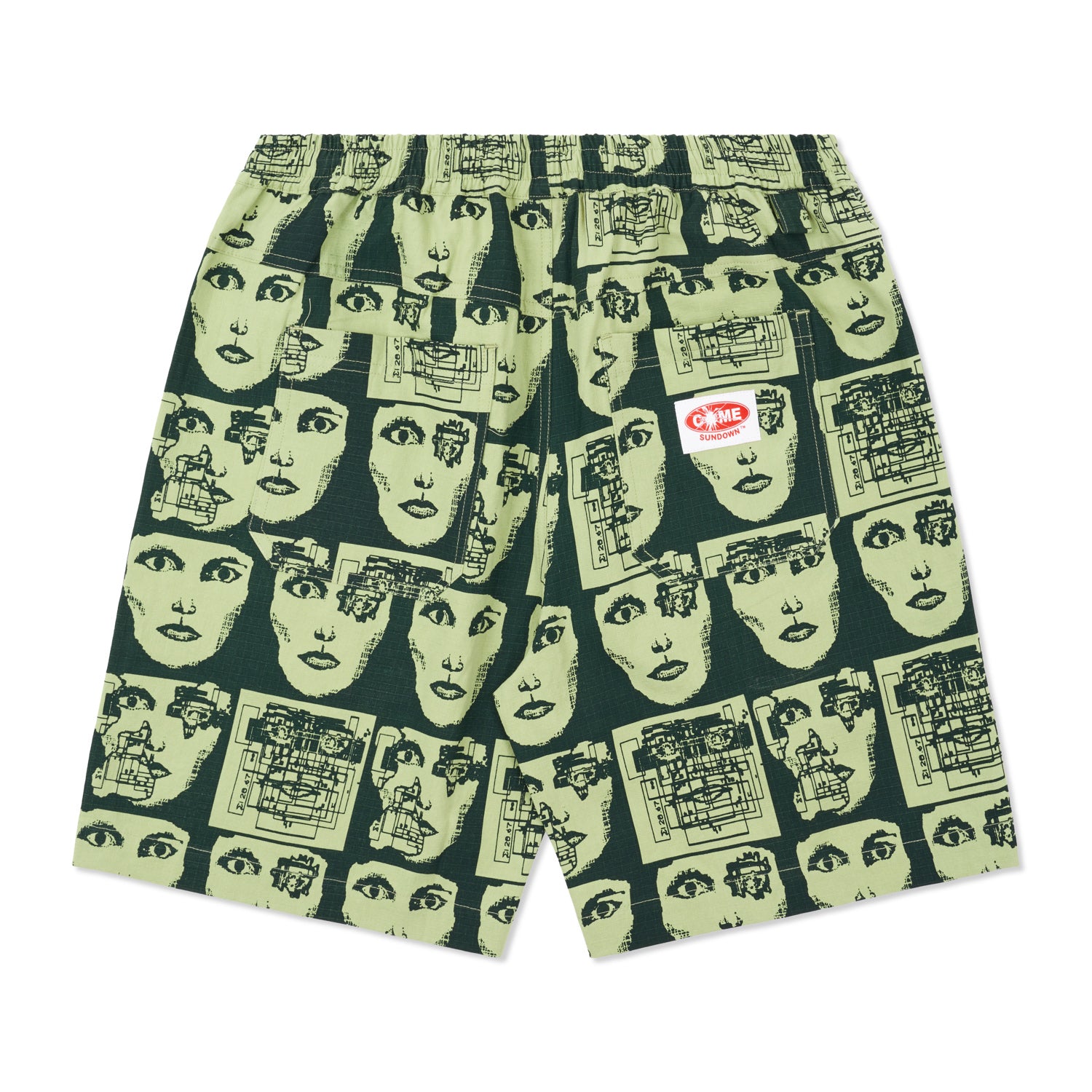 INFORMATION WAR  SHORTS GREEN