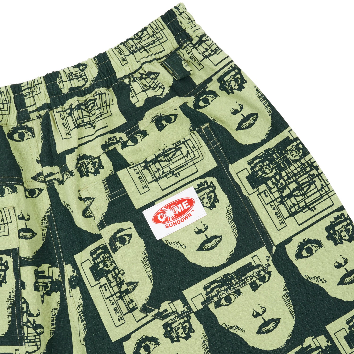INFORMATION WAR  SHORTS GREEN