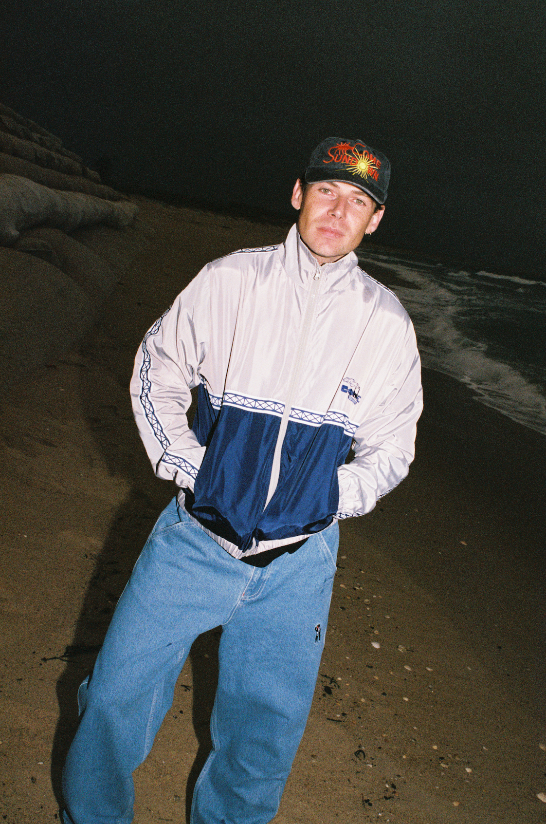 STACKS JACKET GREY/NAVY