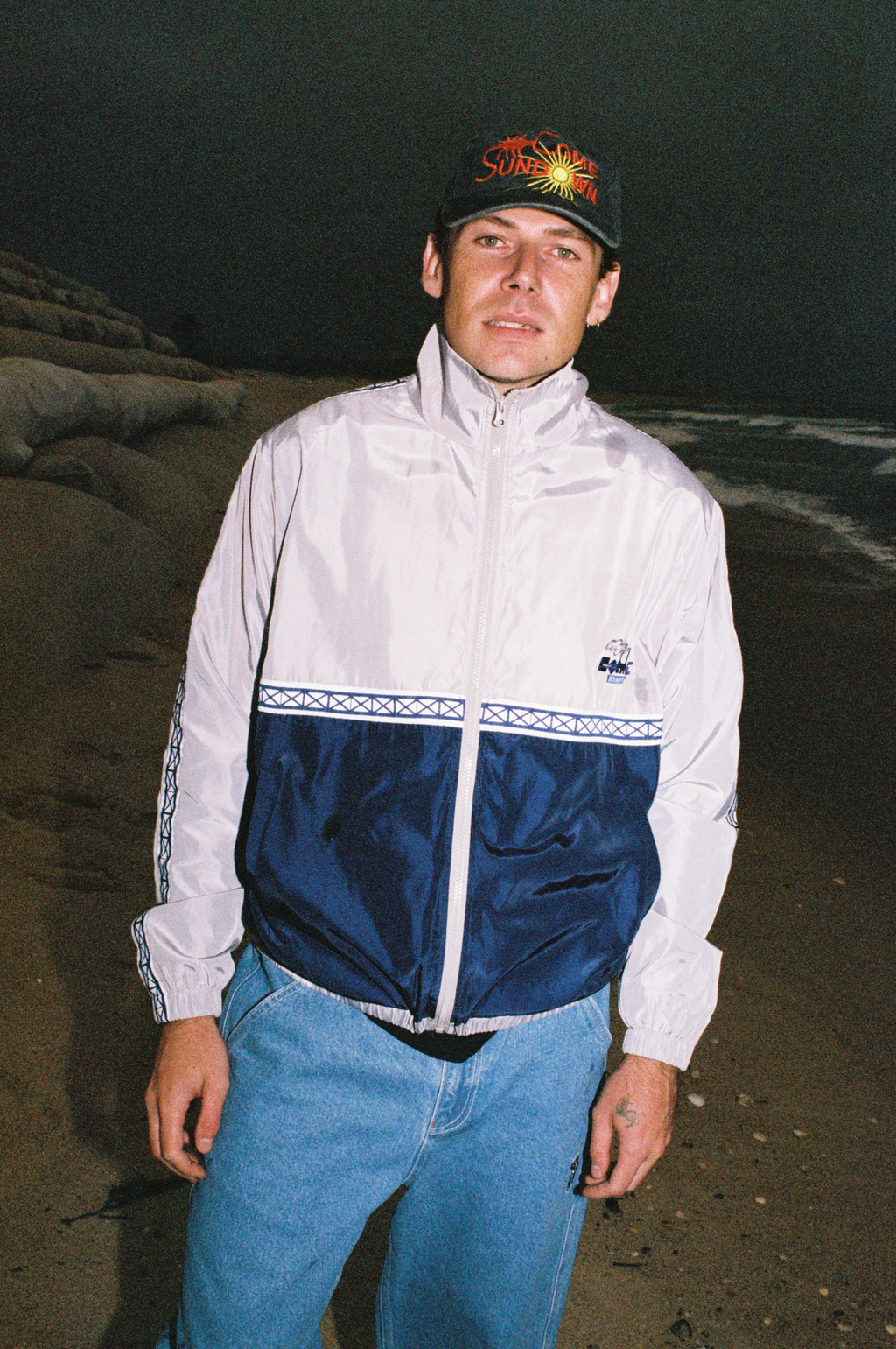 STACKS JACKET GREY/NAVY